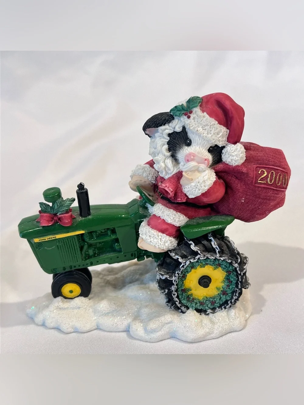 Mary’s Moo Moos Deere Santa 2000 John Deere Enesco Figurine